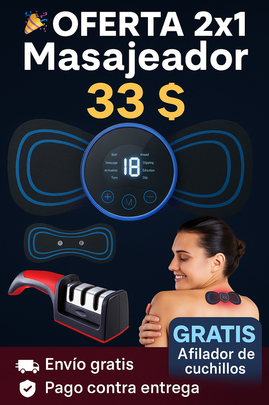 2x1 Masajeador+Afilador Cuchillos GRATIS
